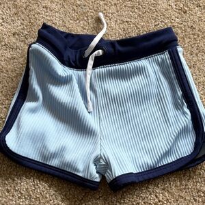 Cat & Jack Light Blue and Navy Kids Swim Trunks